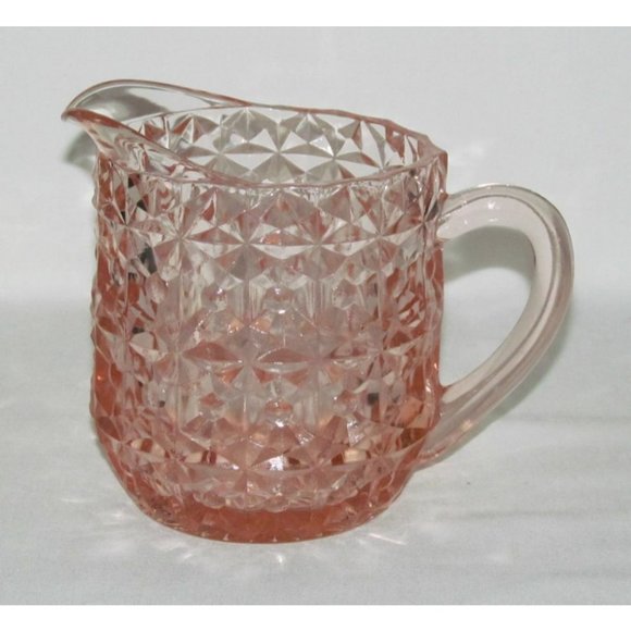 Jeannette Other - Jeannette Glass HOLIDAY Buttons and Bows Pink Medium Milk Pitcher